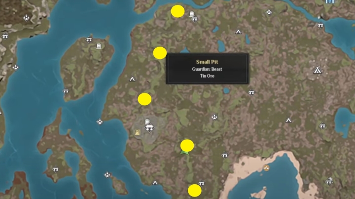 Tin ore locations on Soulmask’s map. Soulmask, Developer: CampFire Studio - Where to Find Tin in Soulmask (Early Game) - news - 2024-06-04